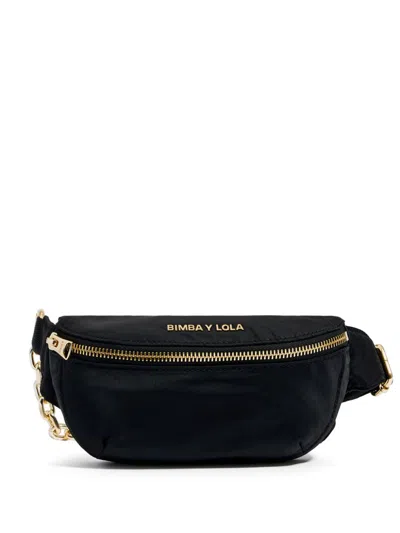 Bimba Y Lola Logo-lettering Belt Bag In ブラック