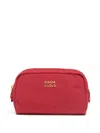 Bimba Y Lola Logo-lettering Make-up Bag In Red