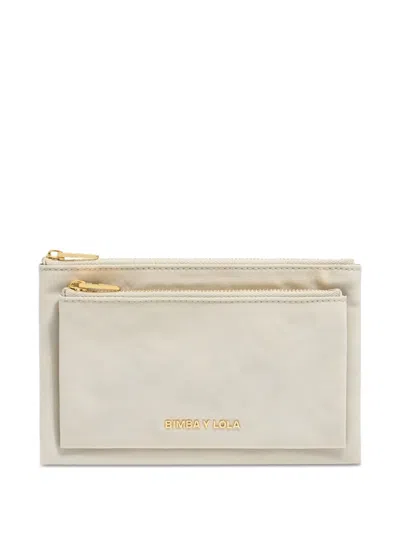 Bimba Y Lola Logo-lettering Purse In White