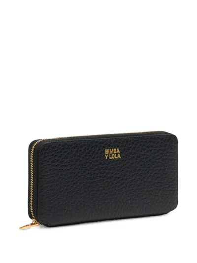 Bimba Y Lola Logo-lettering Wallet In Black