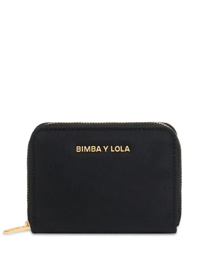 Bimba Y Lola Logo Lettering Wallet In Black