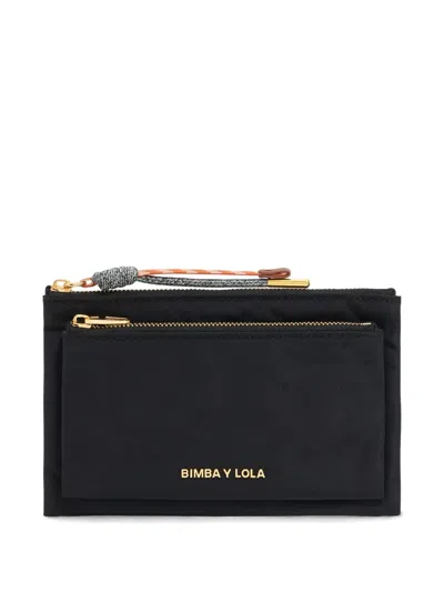 Bimba Y Lola Logo-lettering Wallet In Black