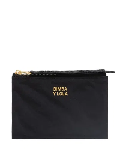 Bimba Y Lola Logo-lettering Wallet In Black