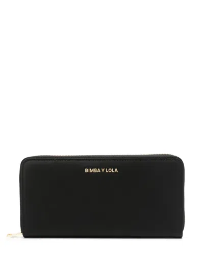 Bimba Y Lola Logo Lettering Wallet In Black