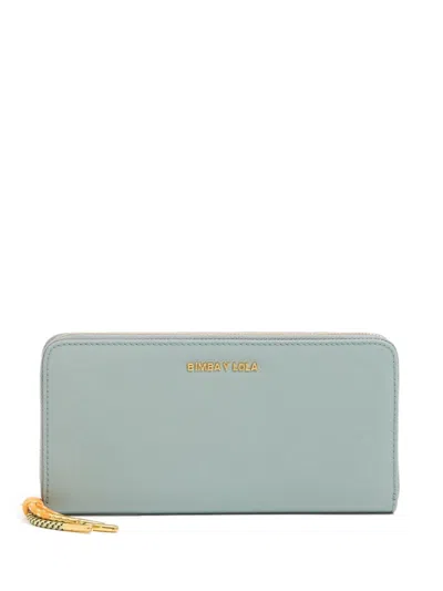 Bimba Y Lola Logo-lettering Wallet In Green