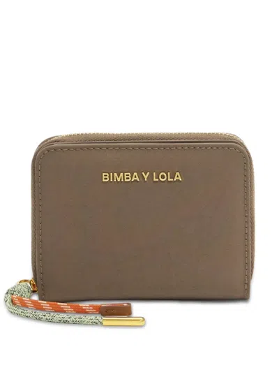 Bimba Y Lola Logo-lettering Wallet In Brown