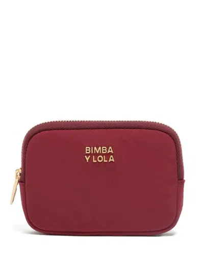 Bimba Y Lola Logo-lettering Wallet In Red