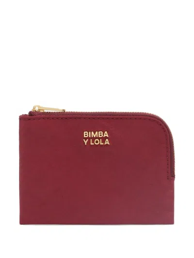 Bimba Y Lola Logo-lettering Wallet In Red