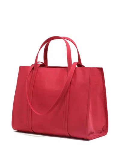 Bimba Y Lola Logo-plaque Tote Bag In Red
