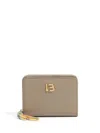 Bimba Y Lola Logo-plaque Wallet In Neutrals