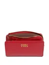 Bimba Y Lola Logo-plaque Zip Leather Wallet In Red