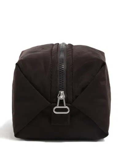 Bimba Y Lola Logo-plaque Zip Make-up Bag In Black