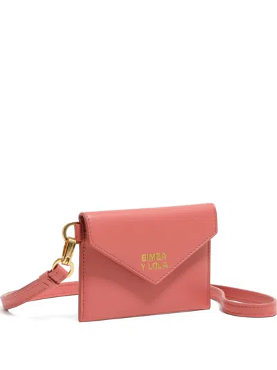 Bimba Y Lola Logo-print Leather Coin Purse In Pink
