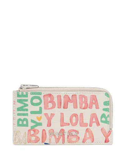 Bimba Y Lola Logo-print Wallet In Pink