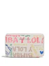 Bimba Y Lola Logo-print Zip-around Wallet In White