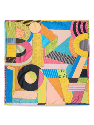 Bimba Y Lola Logo Scarf In Yellow