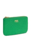 Bimba Y Lola Logo-stamp Wallet In Green