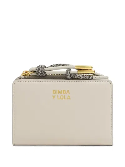 Bimba Y Lola Logo-stamp Wallet In White