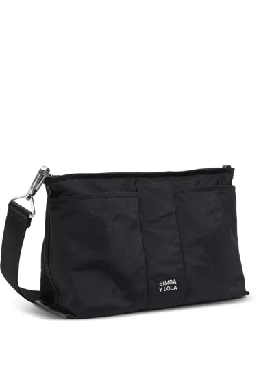 Bimba Y Lola Logo Strap Crossbody Bag In Black
