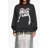 Bimba Y Lola Logo Tie Hoodie In Black