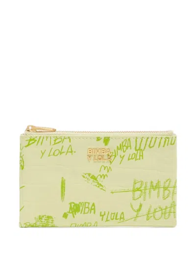 Bimba Y Lola Logo Zip Wallet In Neutral