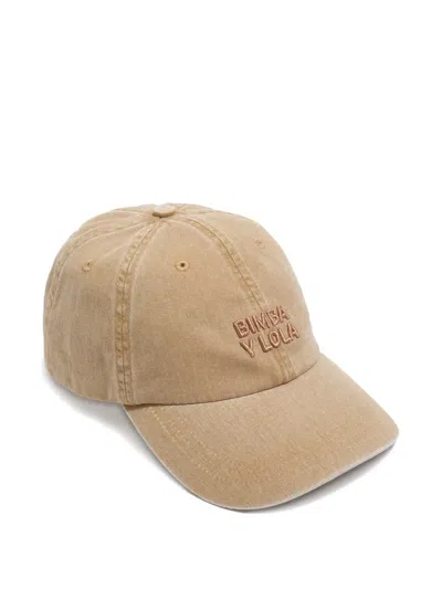 Bimba Y Lola Logo-detail Cap In Brown