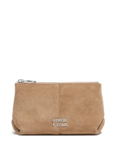 Bimba Y Lola Logo-plaque Coin-purse In Brown