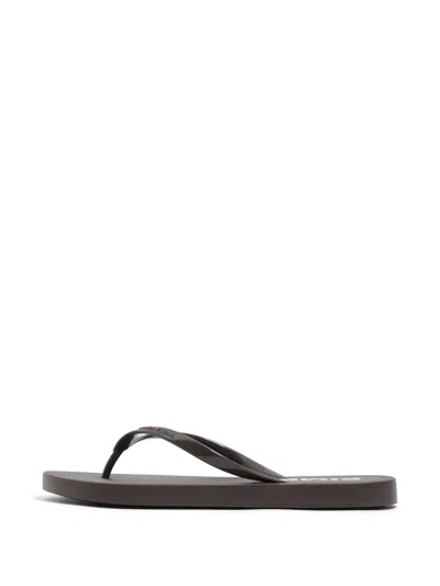 Bimba Y Lola Logo-print Flip-flops In Brown