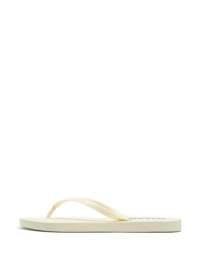 Bimba Y Lola Logo-print Flip-flops In Neutral