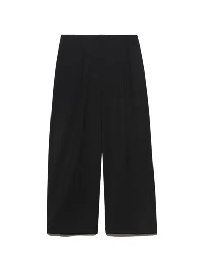 Bimba Y Lola Long Black Darted Trousers