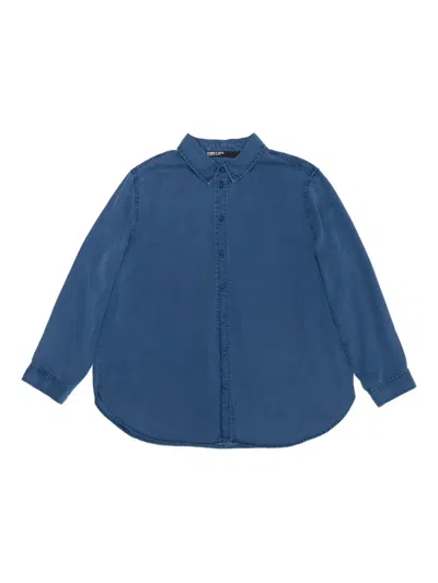 Bimba Y Lola Long-sleeve Denim Shirt In Blue