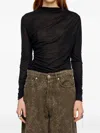 Bimba Y Lola Long-sleeve Top In Black