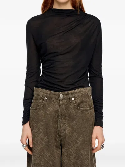 Bimba Y Lola Long-sleeve Top In Black