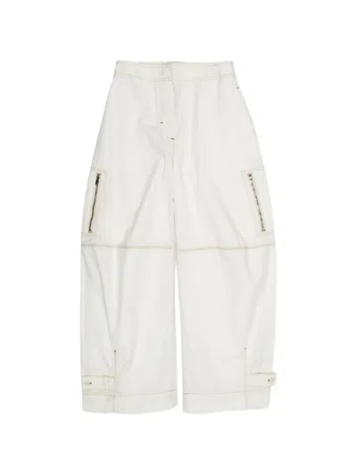 Bimba Y Lola Low-rise Trousers In White