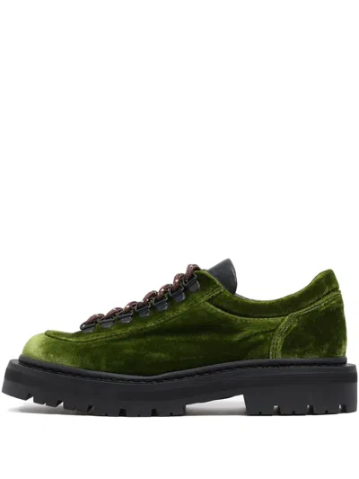 Bimba Y Lola Lug-sole Derby Shoes In Green