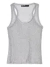 Bimba Y Lola Lurex Knitted Top In Gray