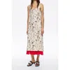Bimba Y Lola Lynx Contrast Hem Straight Cut Dress In Multi