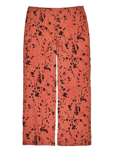 Bimba Y Lola Lynx-print Straight-leg Trousers In Multi