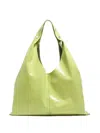 Bimba Y Lola Maxi Bikini Paper Shoulder Bag In Green
