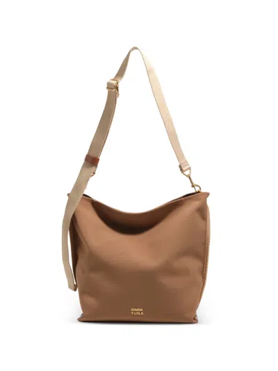 Bimba Y Lola Medium Carlino Adjustable-strap Shoulder Bag In Brown