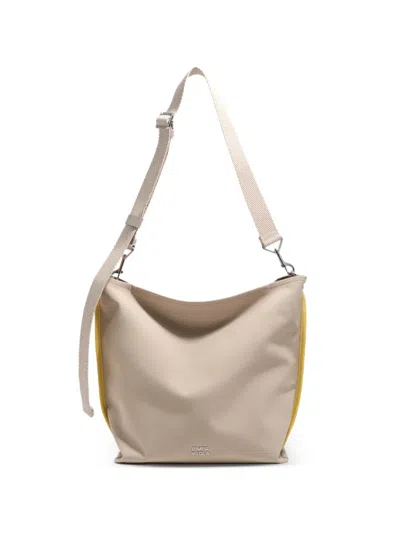 Bimba Y Lola Medium Carlino Detachable-strap Shoulder Bag In Neutral