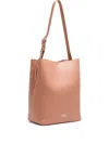 Bimba Y Lola Medium Leather Carlino Bag In Pink