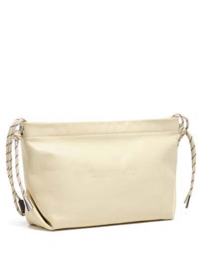 Bimba Y Lola Medium Embossed-logo Shoulder Bag In Neutral