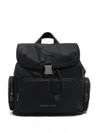 Bimba Y Lola Medium Flap-pocket Backpack In Black