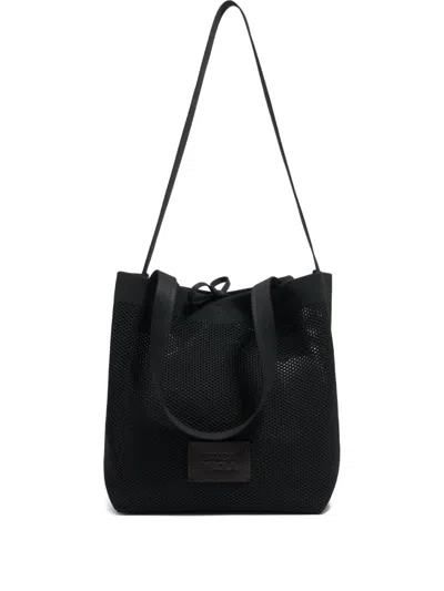 Bimba Y Lola Medium Flyknit Shoulder Bag In Black