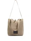 Bimba Y Lola Medium Flyknit Tote Bag In Neutral