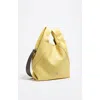 Bimba Y Lola Medium Leather Paper Bag In Yellow