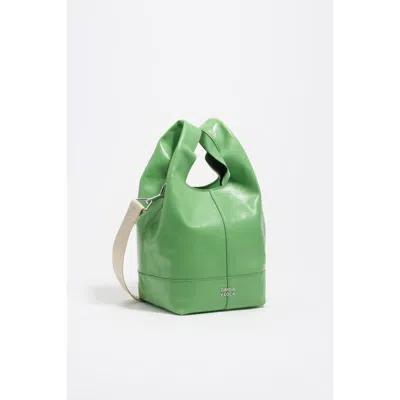 Bimba Y Lola Medium Leather Tote Bag In Green