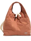Bimba Y Lola Medium Leather Tote Bag In Orange