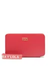 Bimba Y Lola Medium Leather Wallet In Red